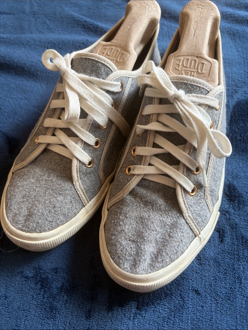 Gray Lace-Up Sneakers - Picture 1 of 8